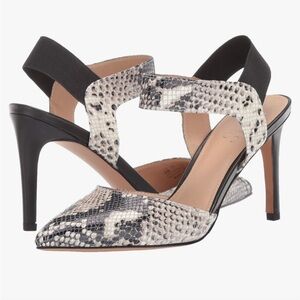 Franco Sarito Elegant Snakeskin Stiletto Heels